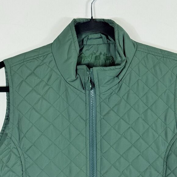 Outback Trading Company Grand Prix Green Quilted Vest Jacket Women's‎ Size Small - Picture 2 of 9